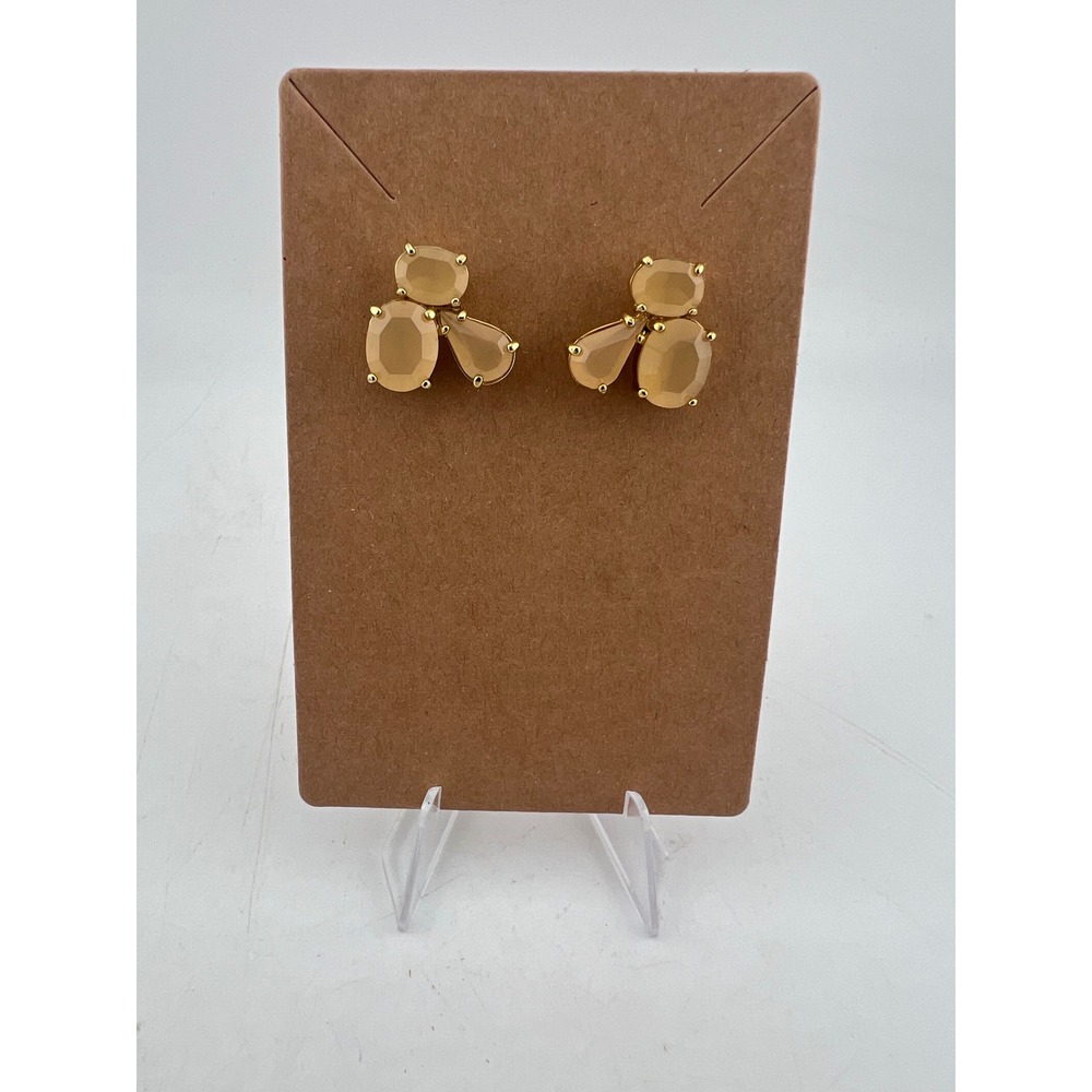 Kate Spade New York Peach Cluster Stud Earrings Gold Tone
